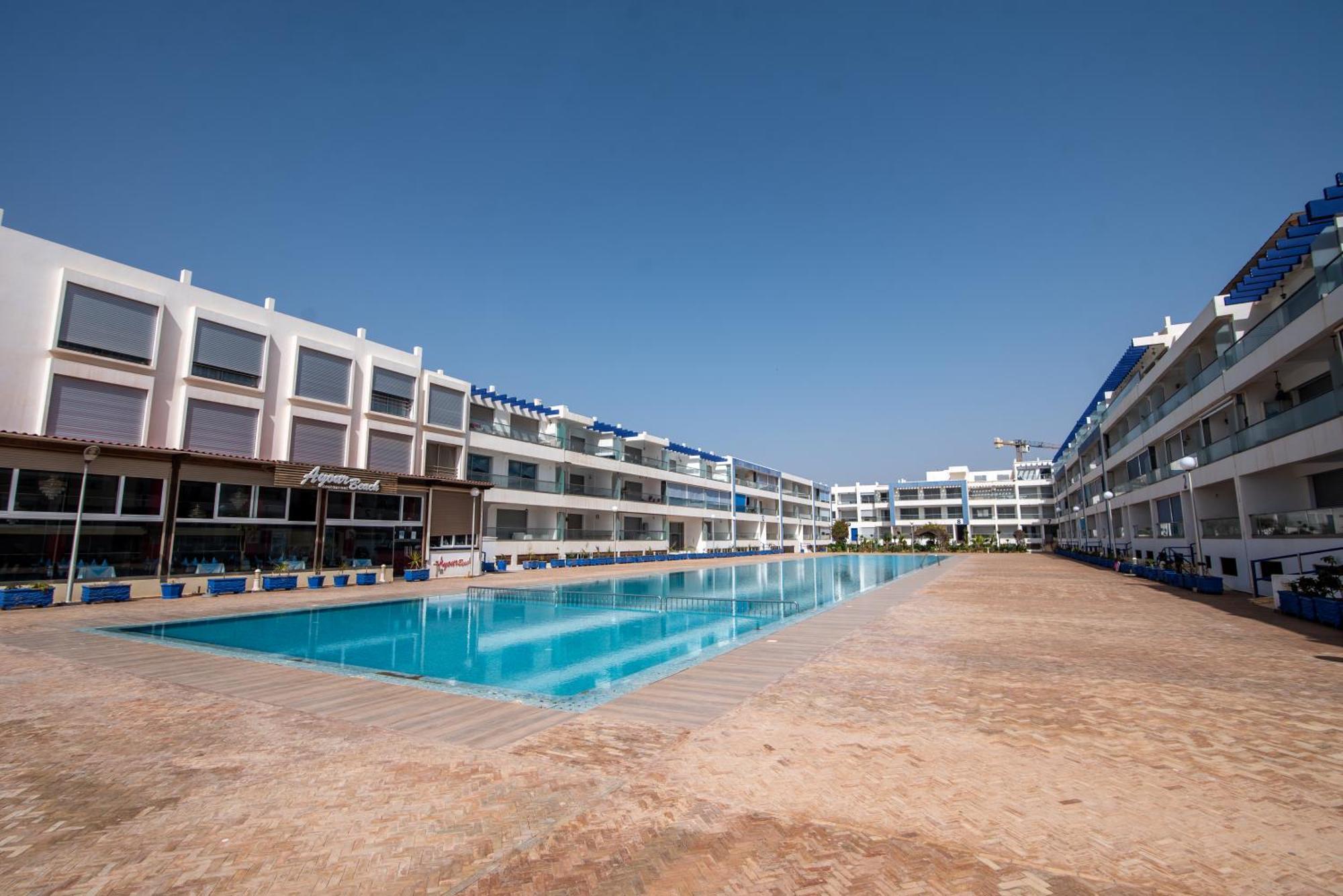 Appartement Pied Dans L'Eau Avec Piscine Aourir Exteriör bild